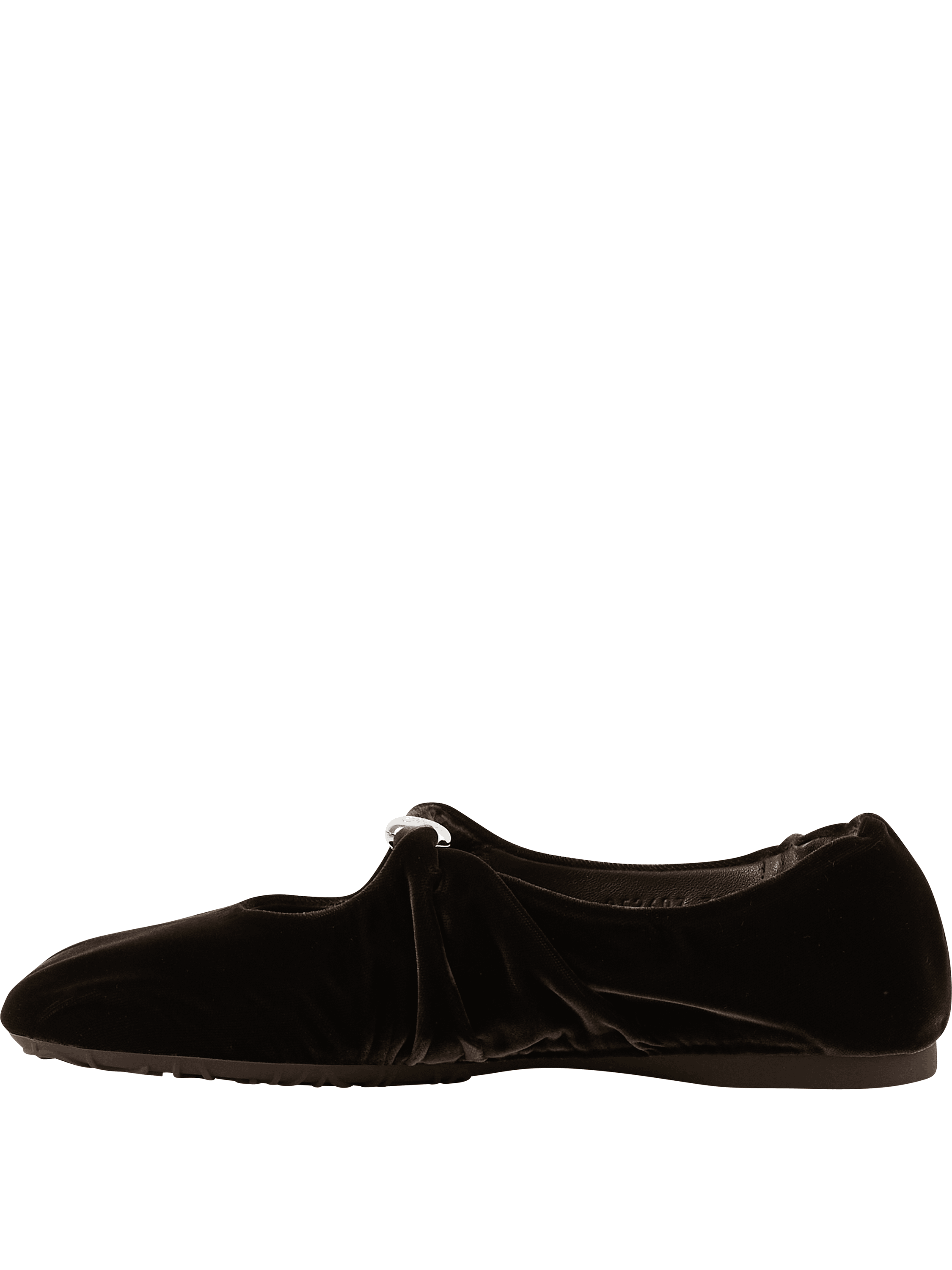 LOEWE Ballerina 'Pebble Soft' Dunkelbraun, Front view – UNGER.DE