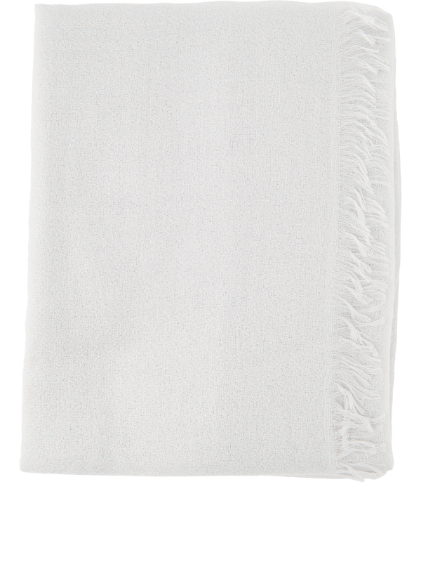 Light Grey Cashmere and Silk Scarf