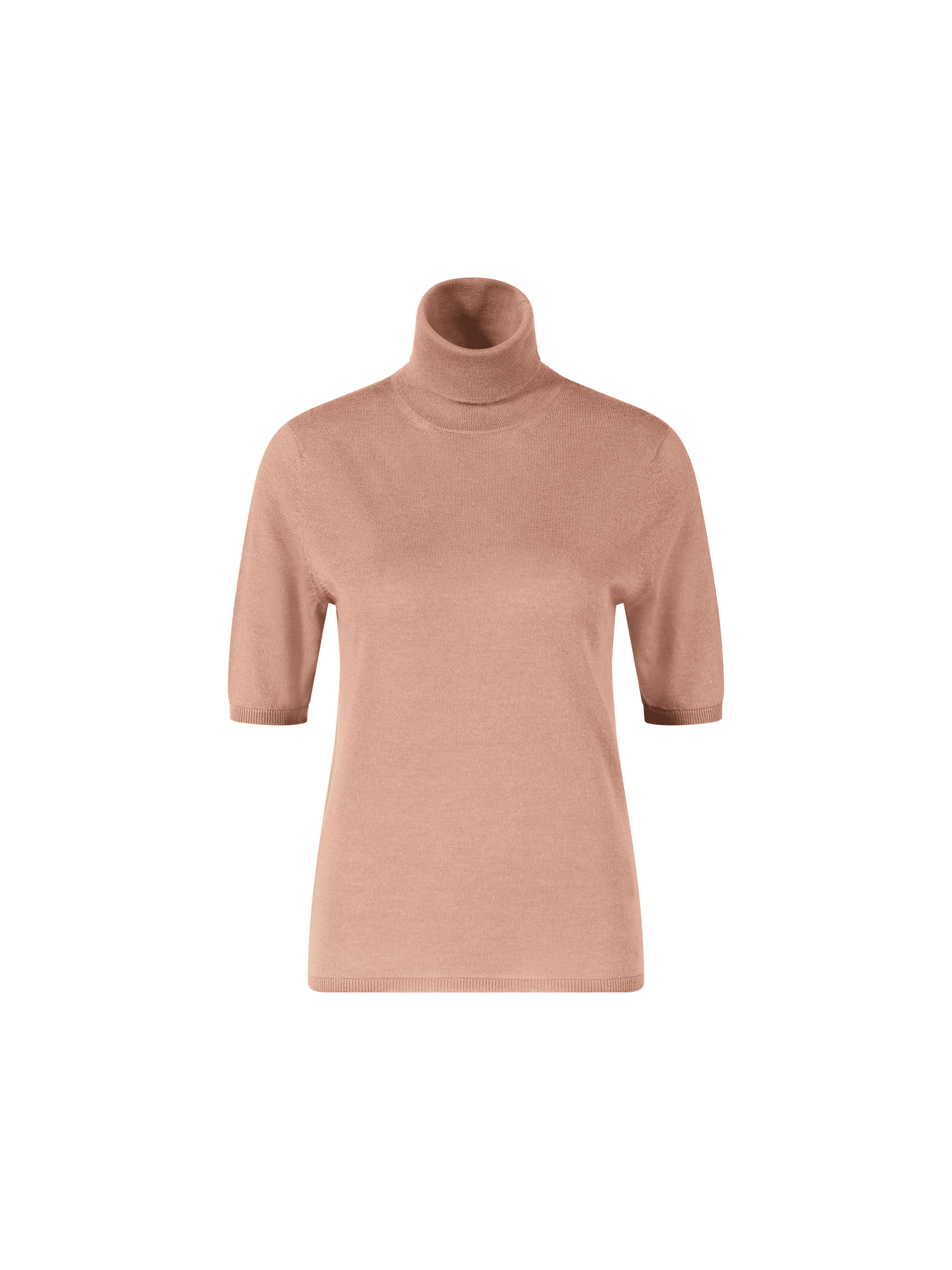 Kurzarm-Pullover 'Rockdale' aus Cashmere und Seide Rosenholz