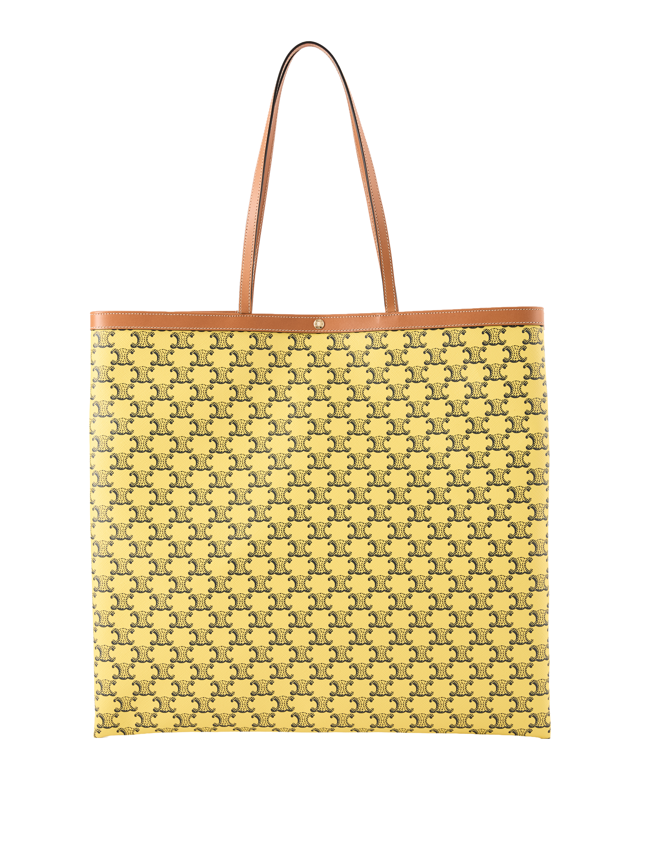 Shopper 'Large Flat' Yellow/Navy