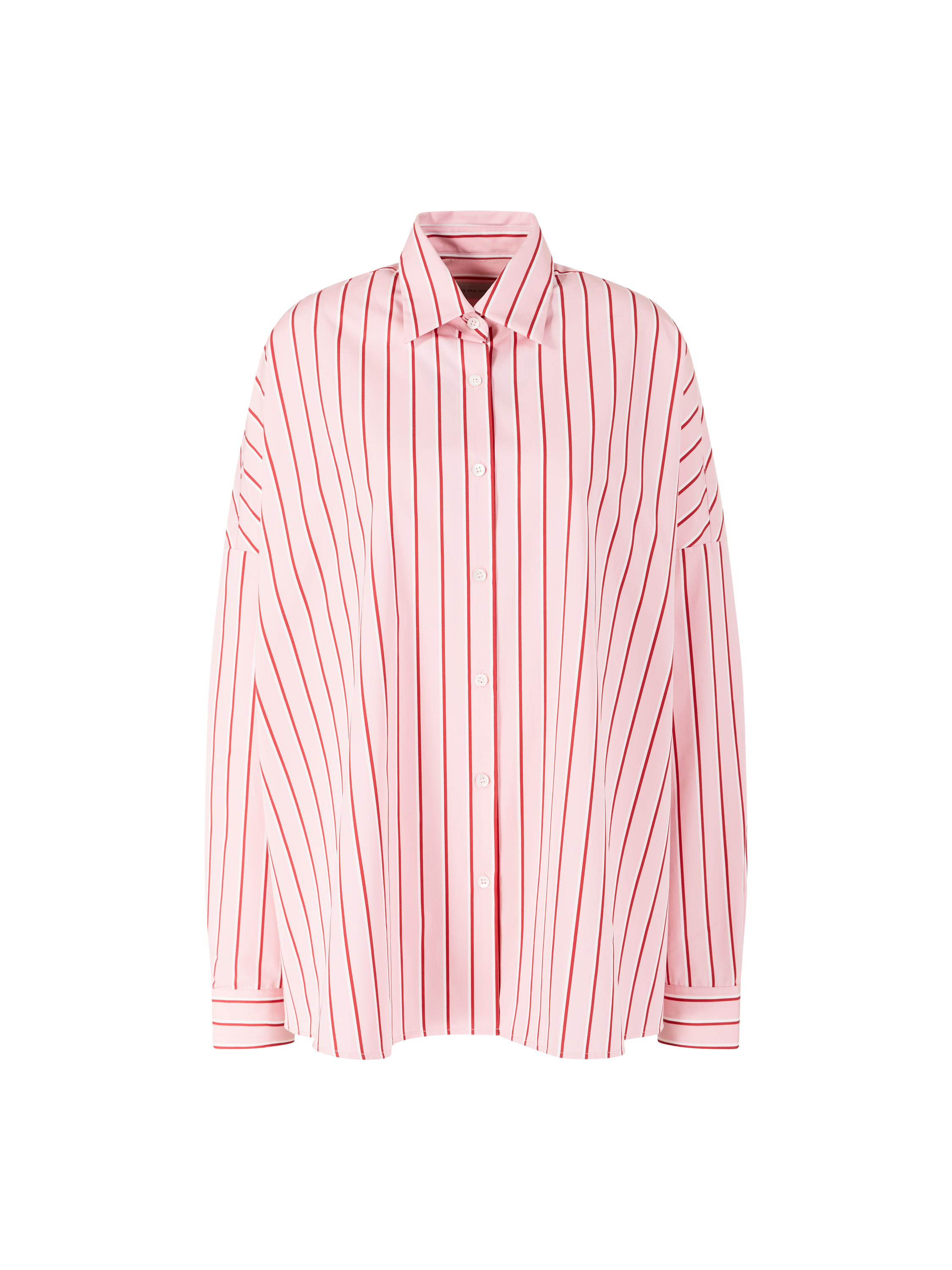 Gestreiftes Cocoon-Hemd 'Casia' Pink