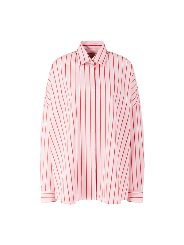 Gestreiftes Cocoon-Hemd 'Casia' Pink