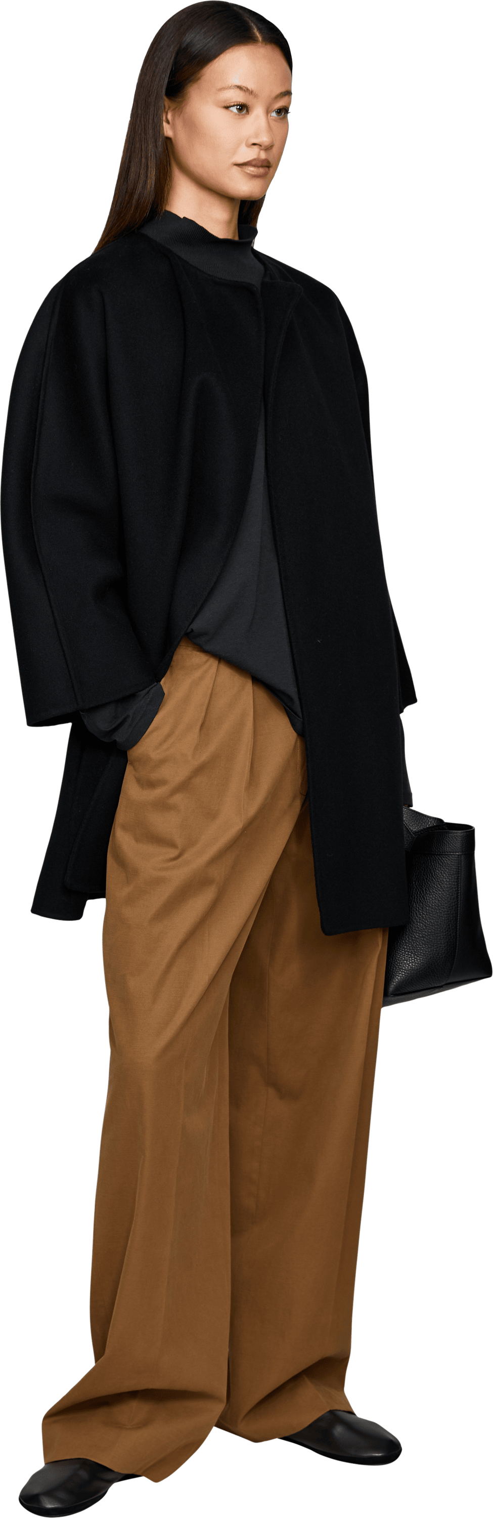 The Row 'Karito' Long-Sleeved T-shirt, Black, Modelview – UNGER.DE