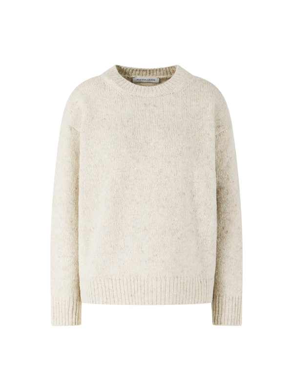 ‘Terenza’ oversized wool and cashmere jumper in Alabaster