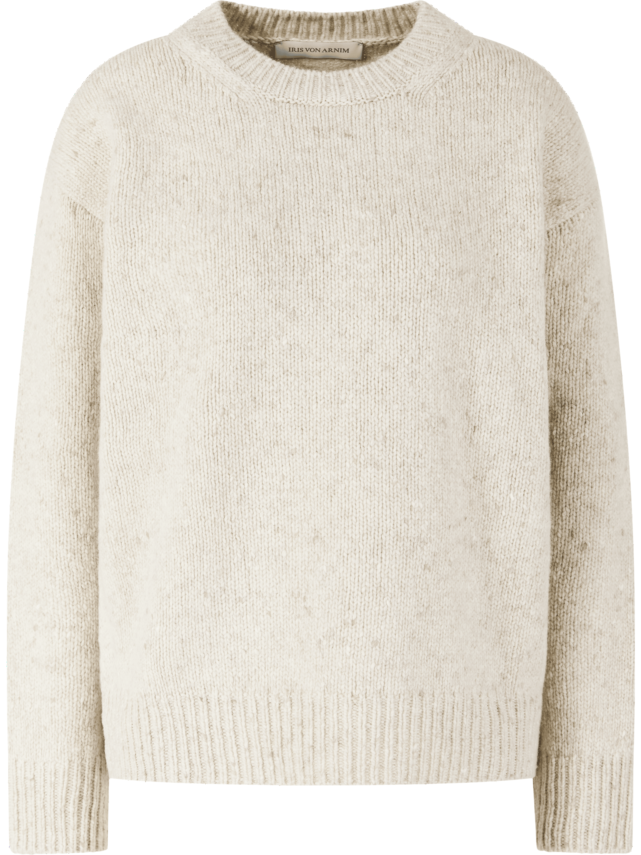 ‘Terenza’ oversized wool and cashmere jumper in Alabaster