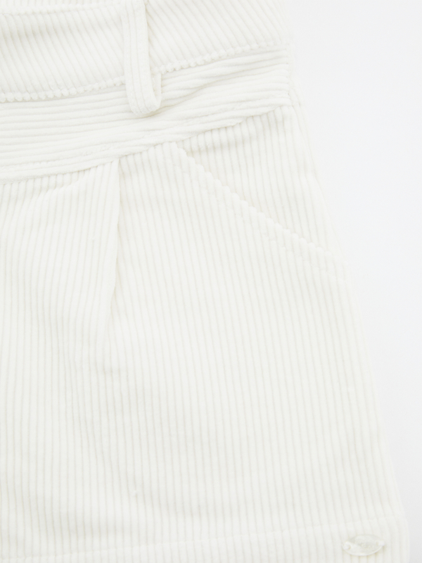 Baumwoll-Shorts Crème