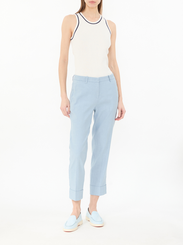 Stoffhose 'Krystal' Blau