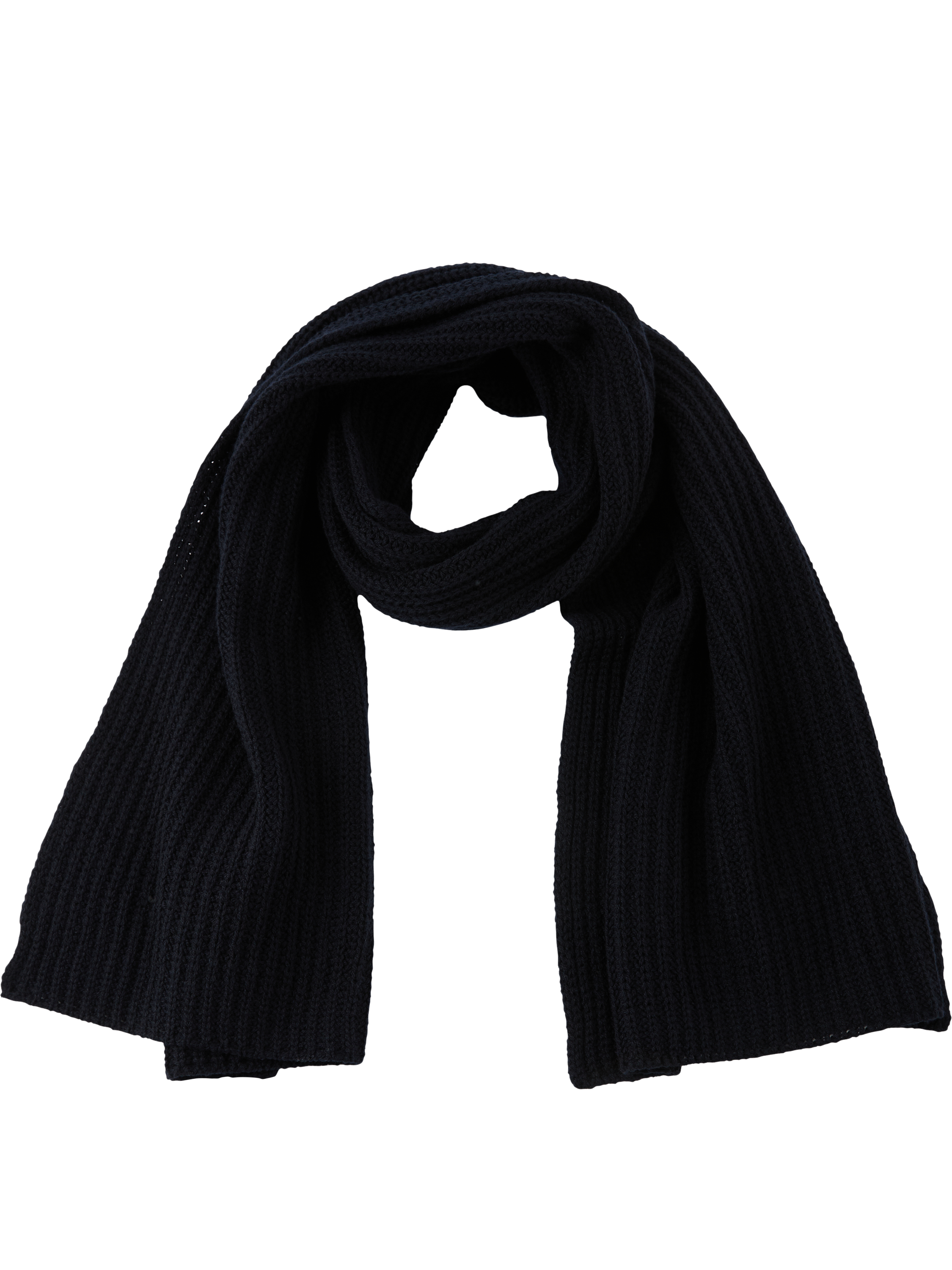 Iris von Arnim Cashmere-Schal 'Harva' Navy, Front view – UNGER.DE