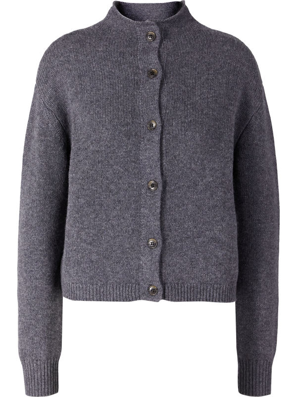 'Zirelle' Cashmere Cardigan in Graphite