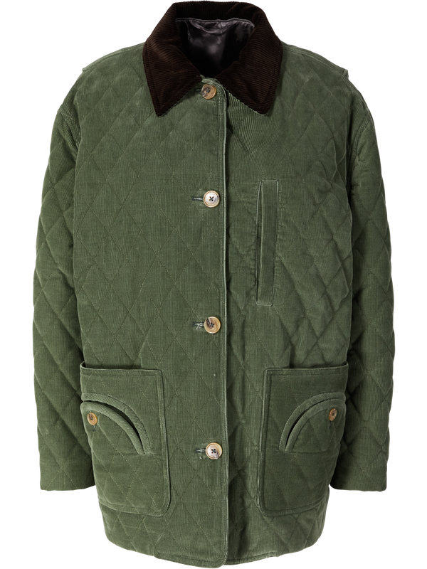 Jacke 'Amara' mit Matelassé-Struktur Mintgrün
