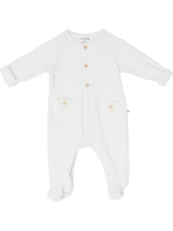 Light blue striped bodysuit