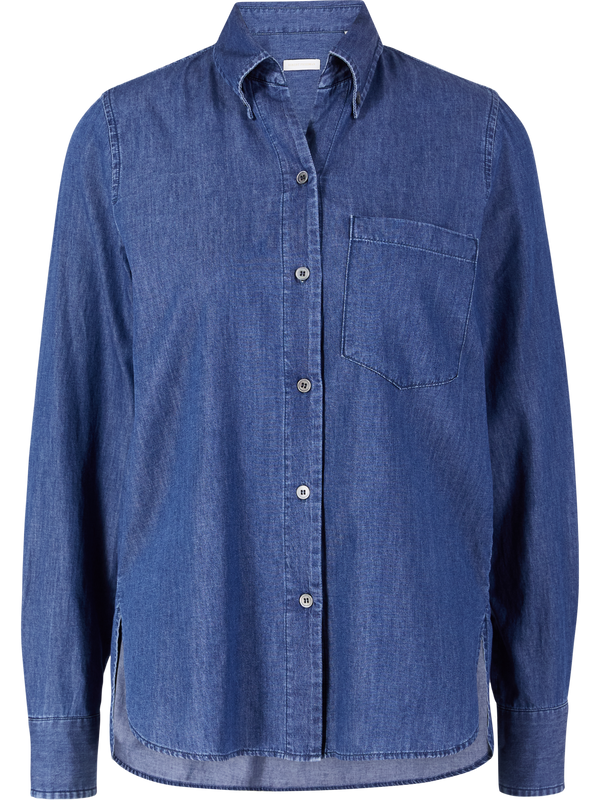 Hemdbluse 'Odin Chambray' Dunkelblau