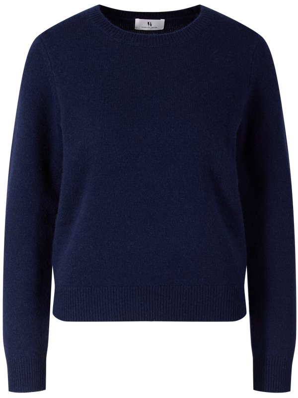 Cashmere-Pullover mit Rundhalsausschnitt Midnight