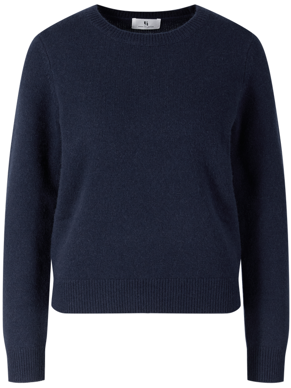 'The Essential Crew' Midnight cashmere jumper