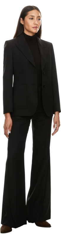 Blazer aus Schurwolle Schwarz