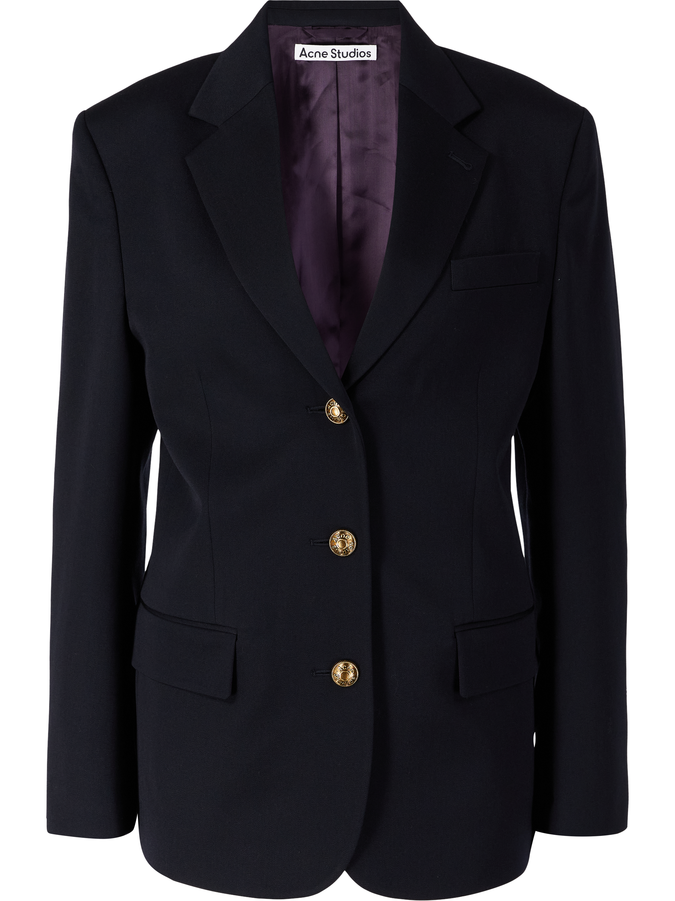 Acne Studios Blazer aus Wolle Marineblau, Produktansicht – UNGER.DE