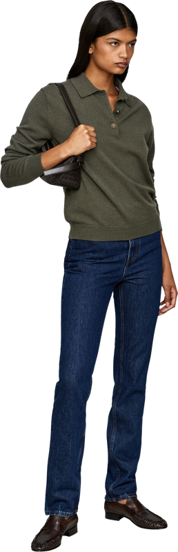 Slim-fit indigo jeans