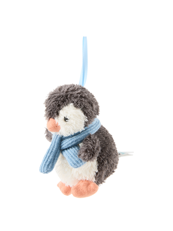 Pinguin-Anhänger 'Peanut Penguin Decoration' Grau