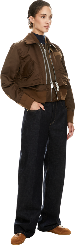 Bomberjacke Braun