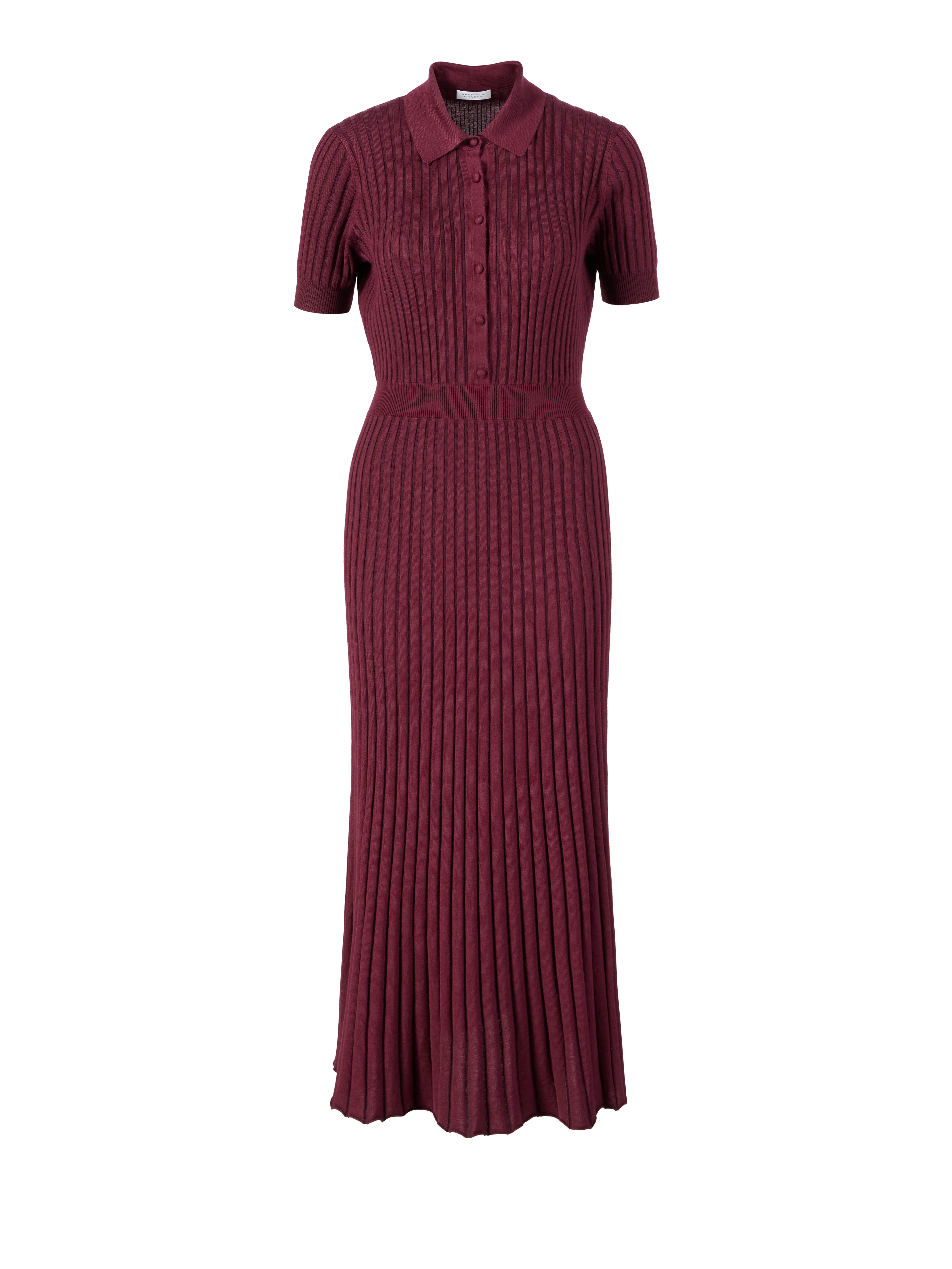 Cashmere silk dress 'Amor' Bordeaux