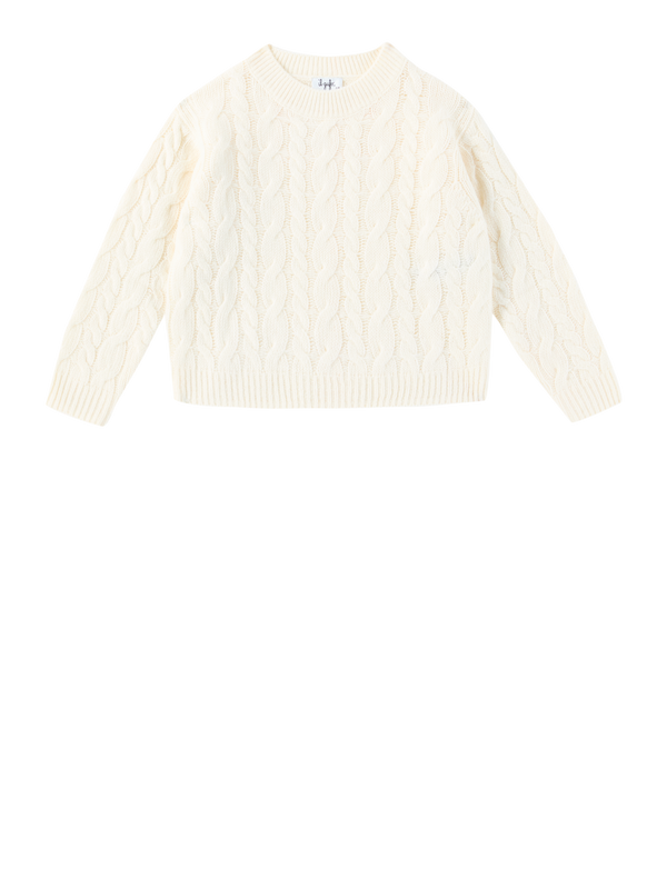 Strickpullover in Crème