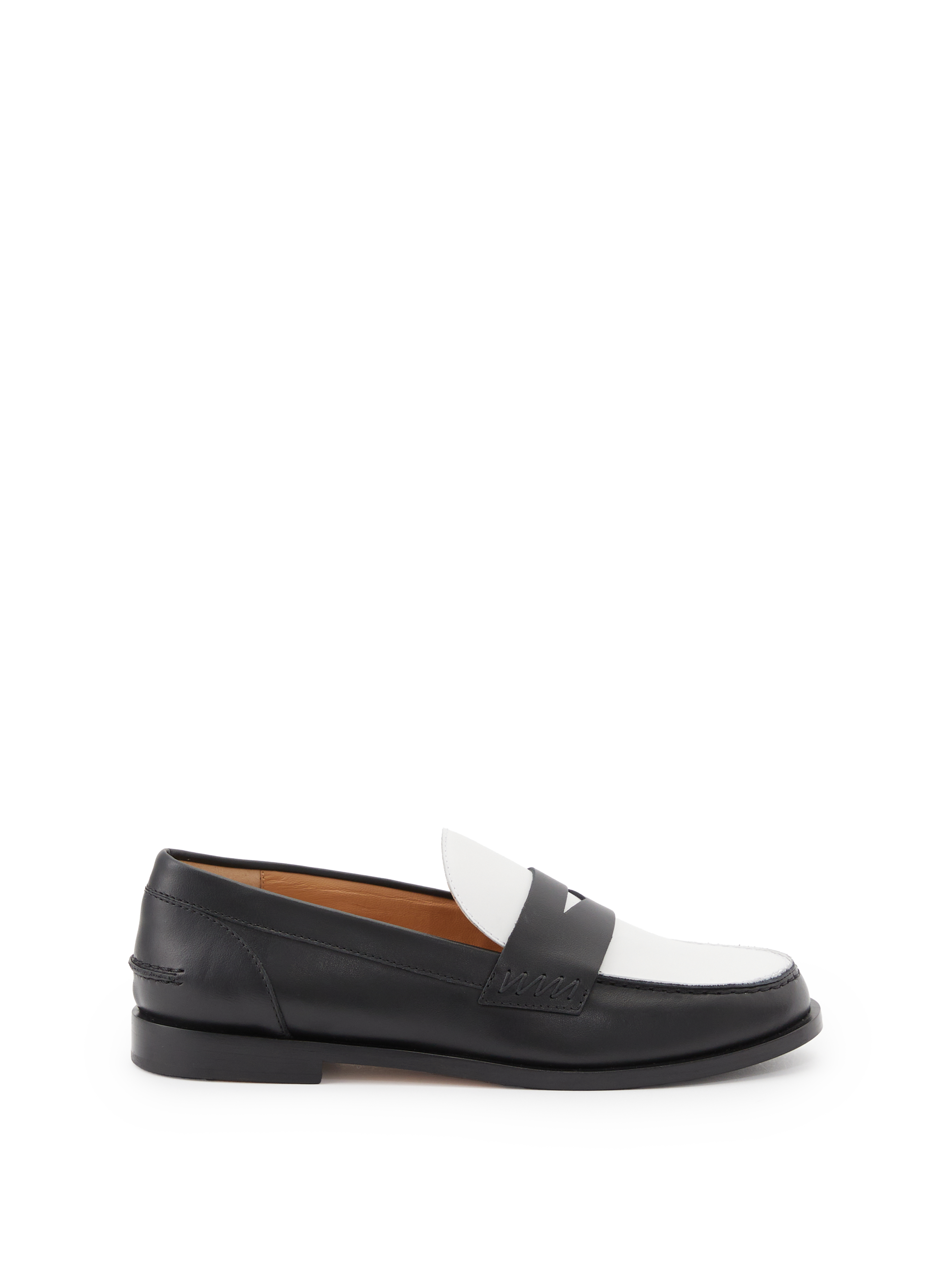 Penny Loafer Schwarz/Weiss