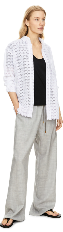 Gestricktes Hemd 'Pablo' Weiß