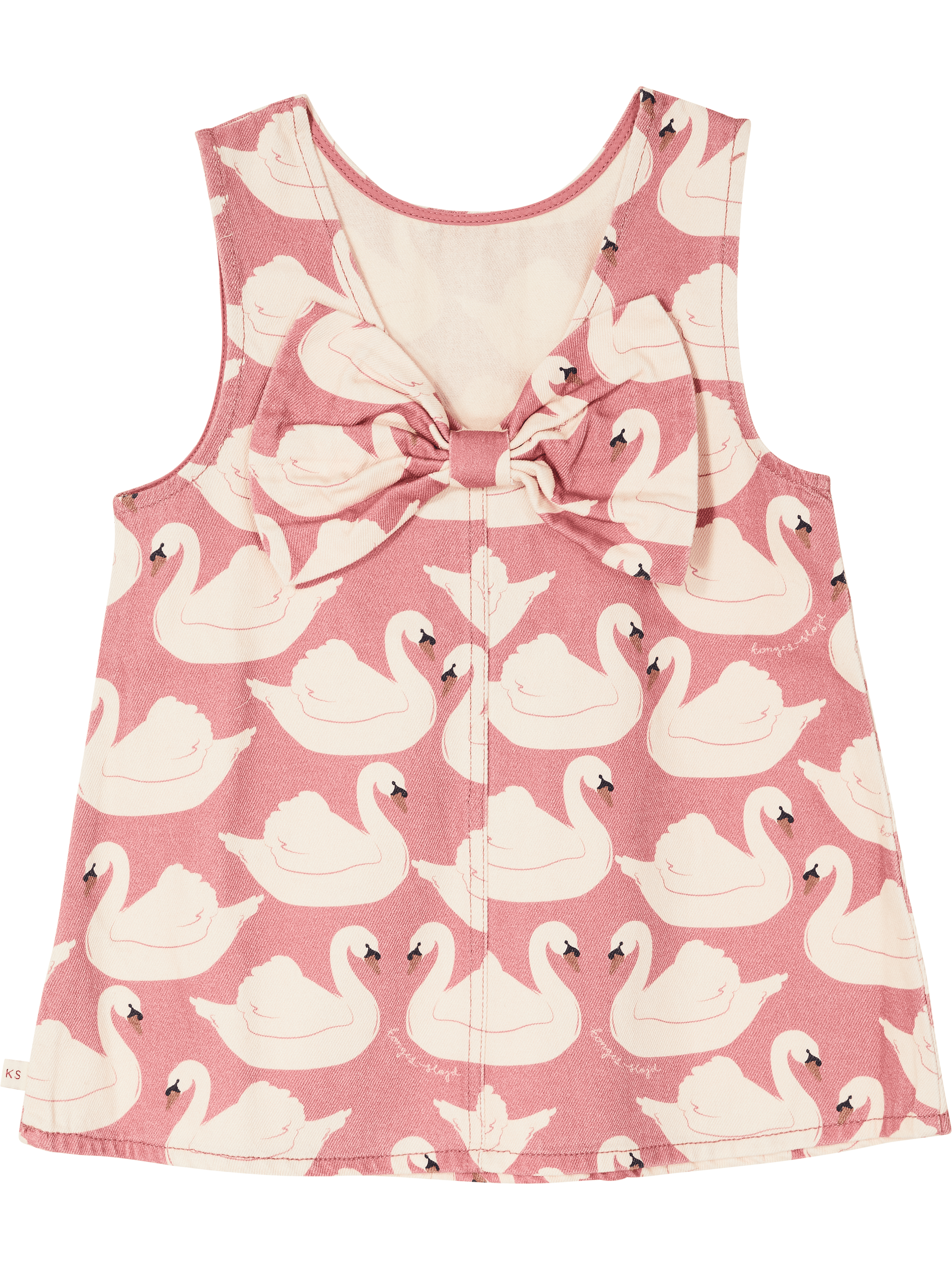 konges slojd Kleid 'Magot' mit Schwanen-Print Rosé – UNGER.DE