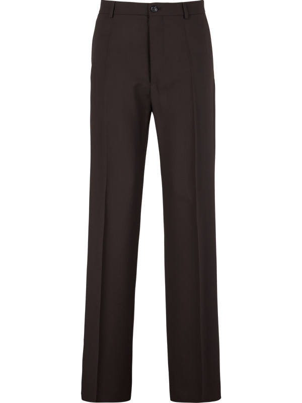 Dark brown woollen trousers