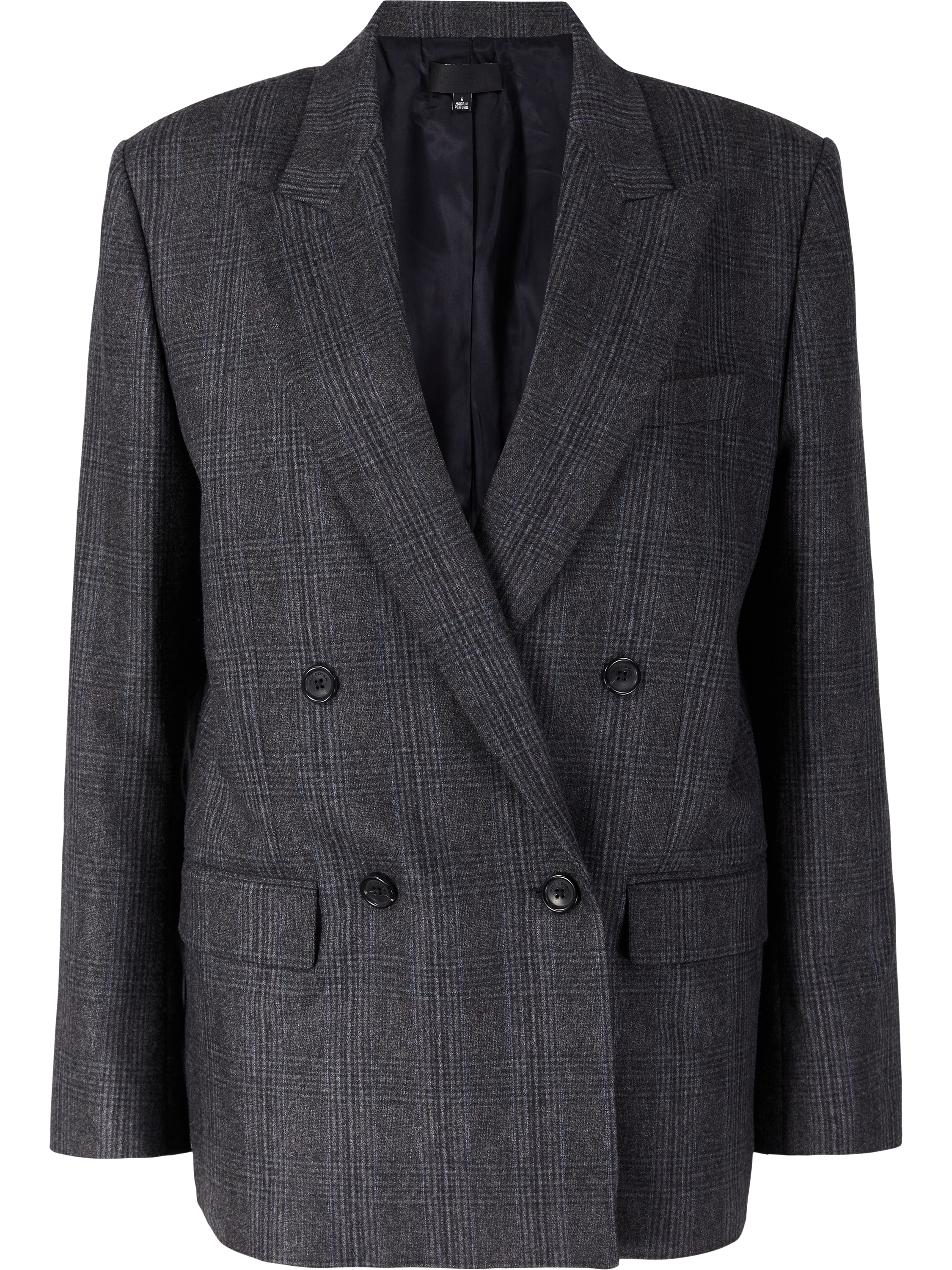 NILI LOTAN Oversize-Blazer 'Leston' aus Schurwolle Grau, Produktansicht – UNGER.DE