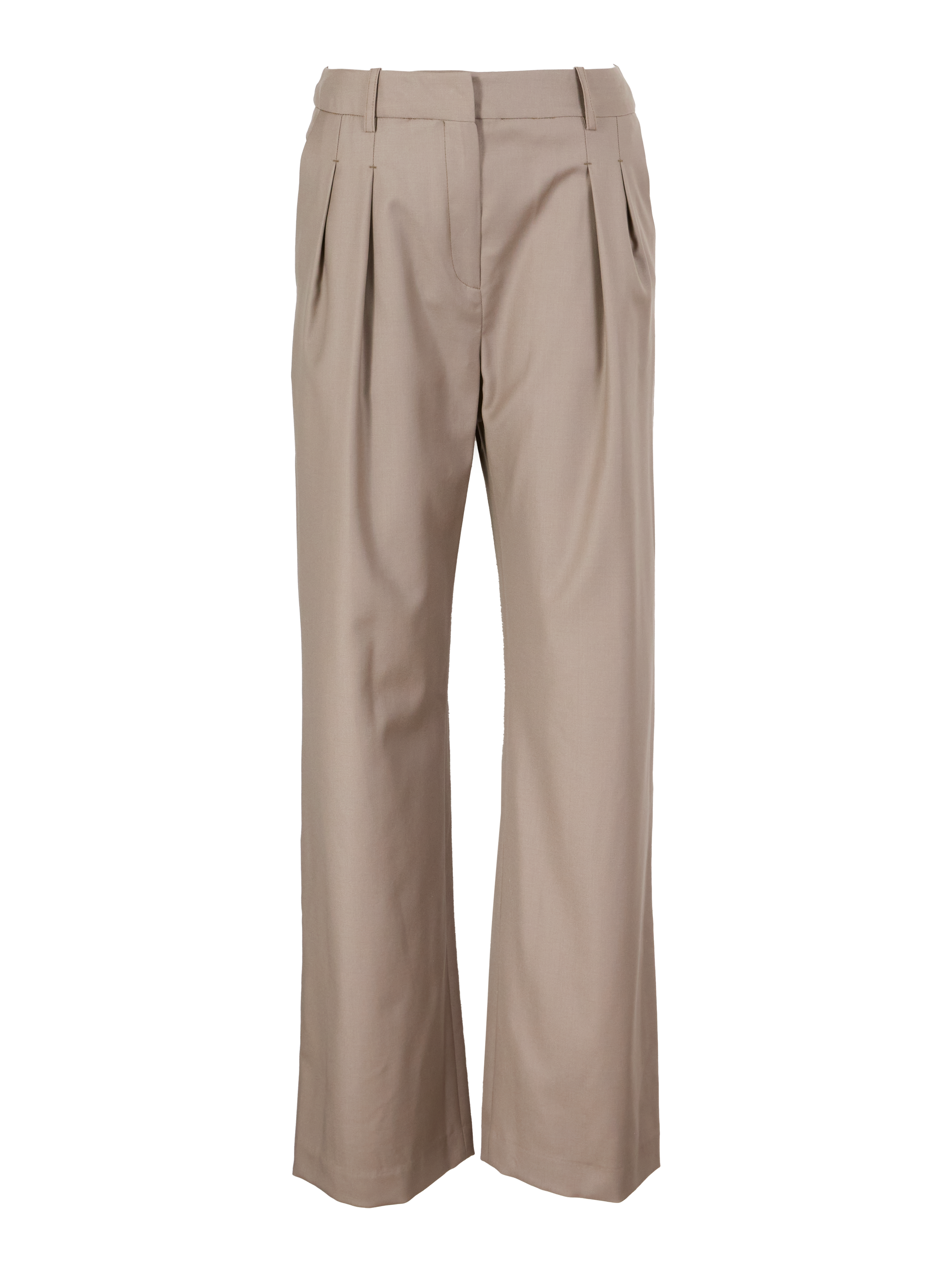 Wool trousers 'Sbiru' Beige