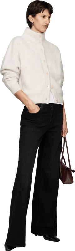 Cashmere-Strickjacke 'Dabina Brushed' Alabaster
