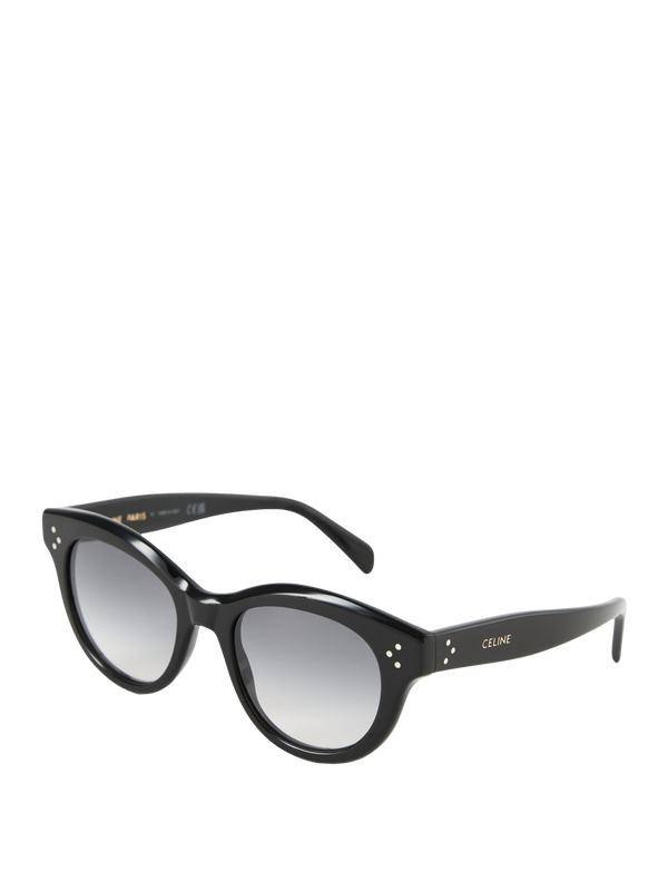 Runde Sonnenbrille 'S332' Schwarz