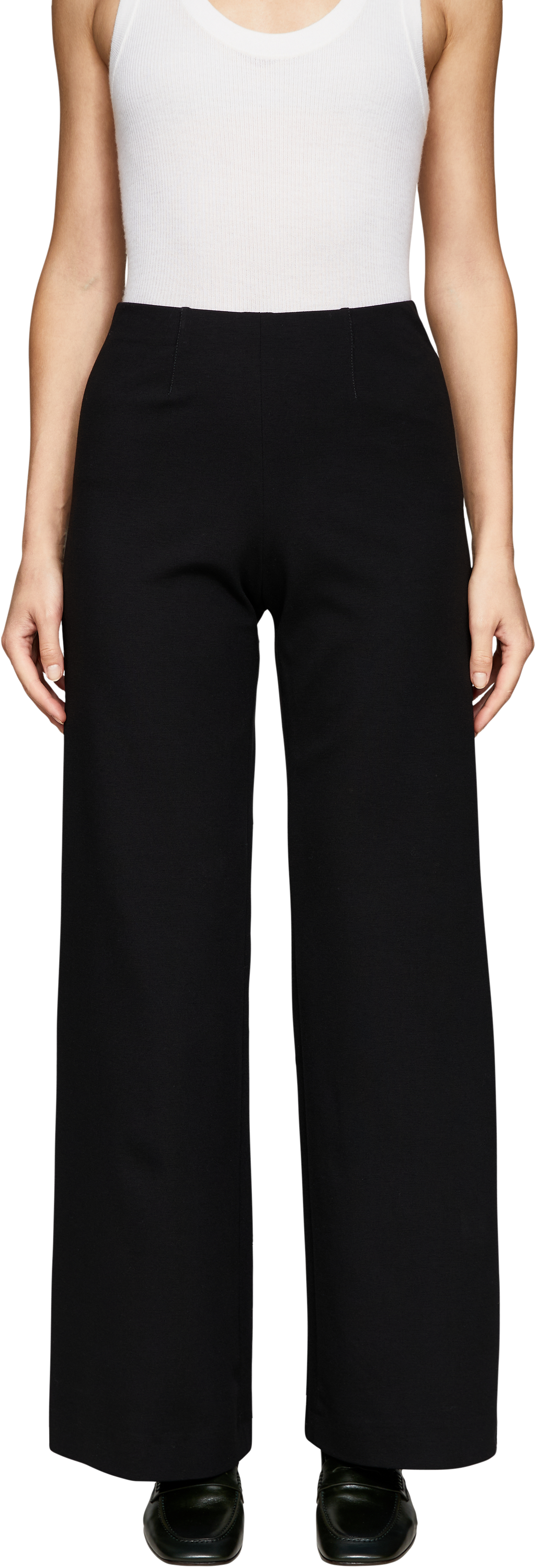 Seductive Stoffhose 'Kimberly' Schwarz, Frontansicht – UNGER.DE