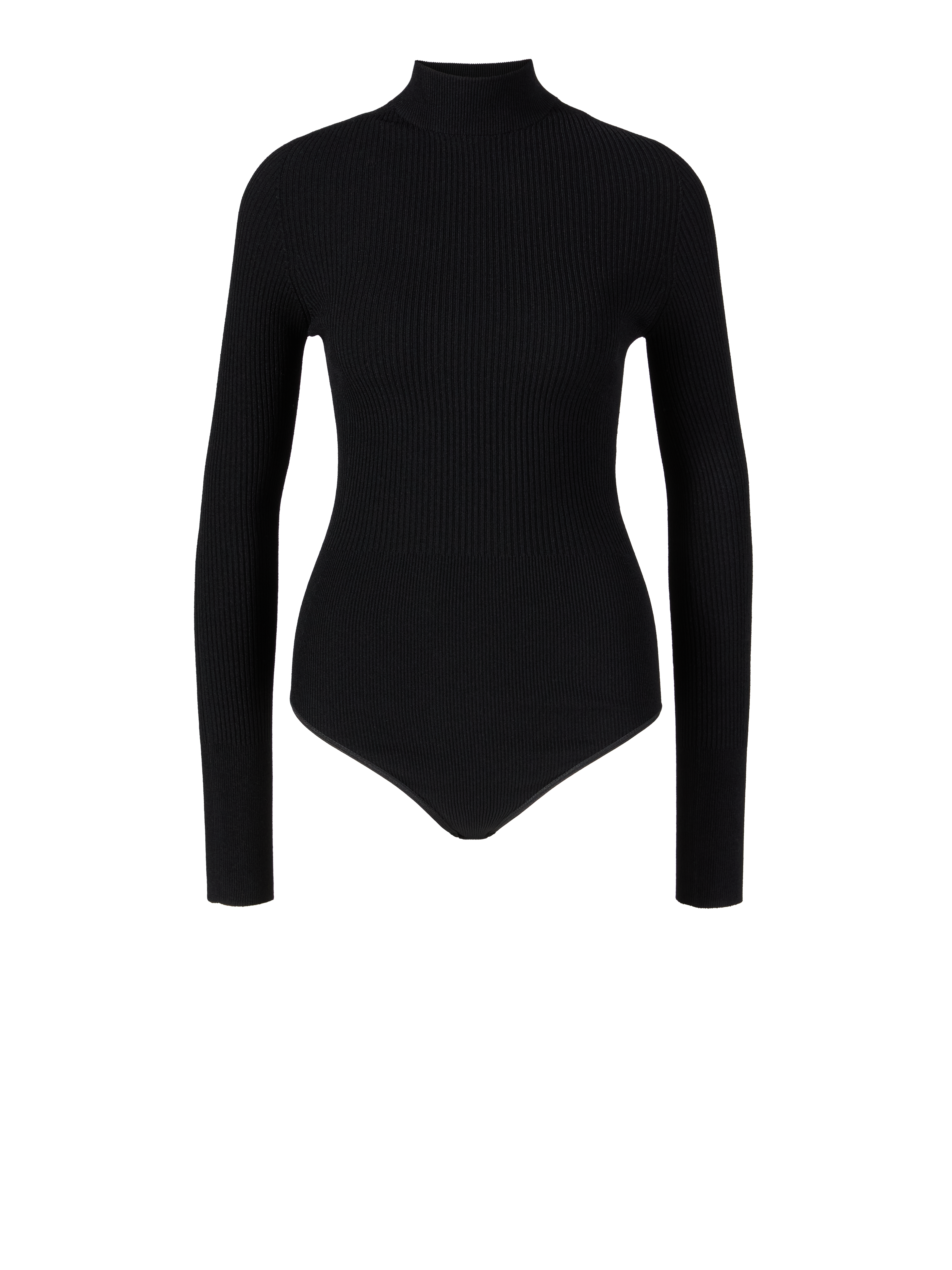 Body with stand-up collar black