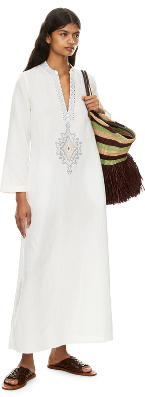Kaftan 'Jenna' Weiß