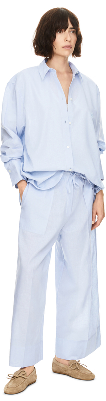 Oversized Hemd 'Summer' Hellblau