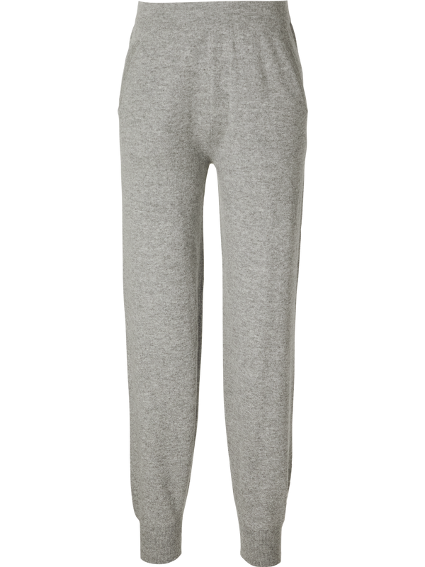 Cashmere knitted trousers grey