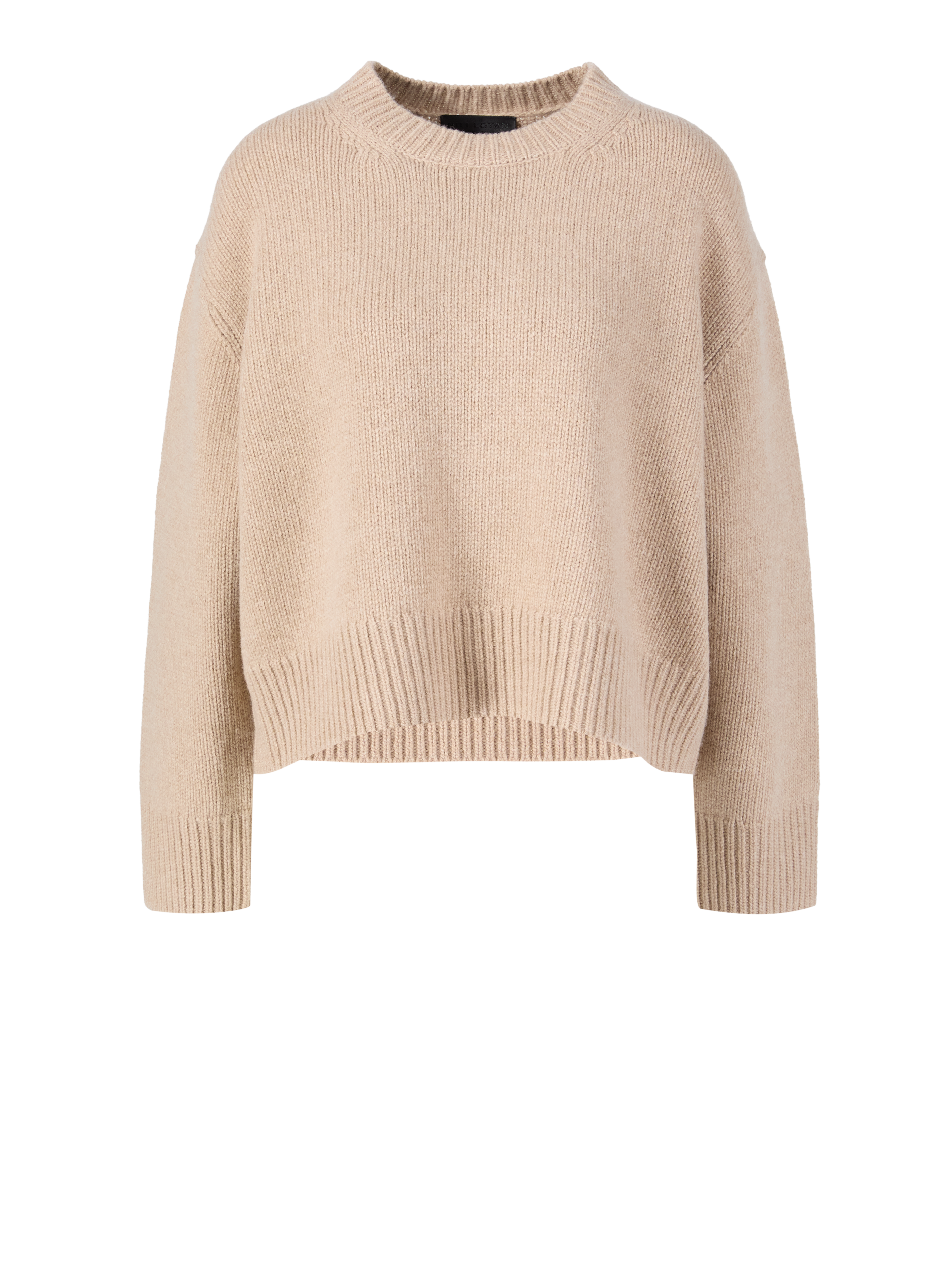 Cropped Wollpullover 'Haisley' Beige