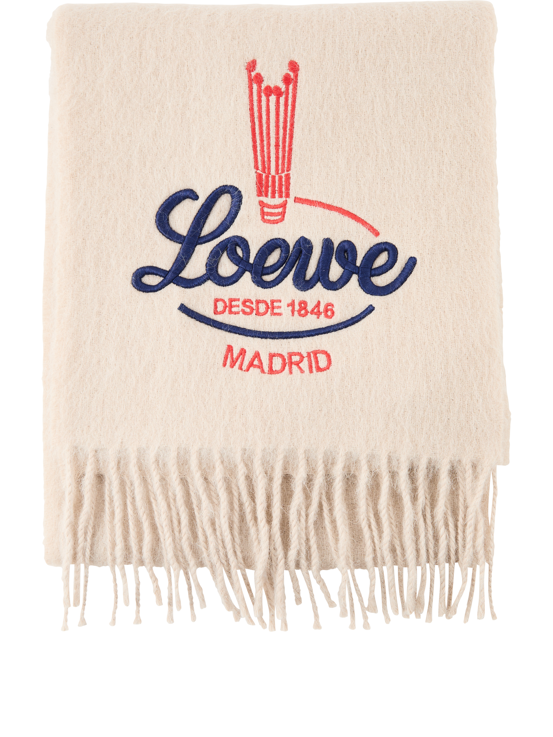 LOEWE Schal aus Alpaka und Wolle Beige, Produktansicht – UNGER.DE