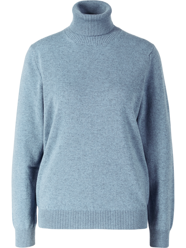 Rollkragenpullover aus Kid Cashmere Hellblau