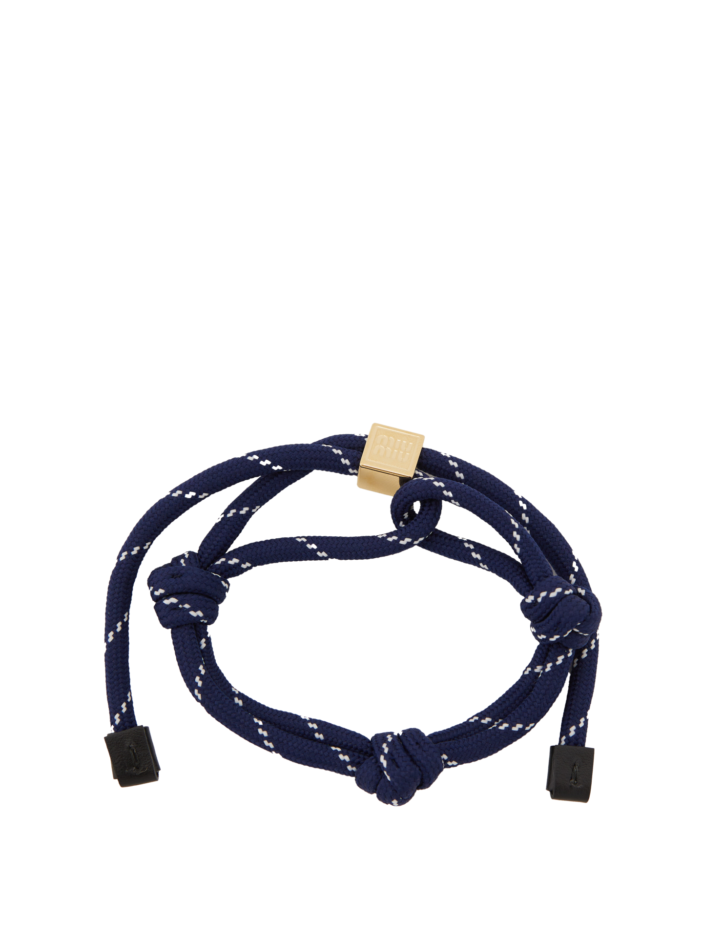miu miu Kordel-Armband Blau Damen Gr. one size