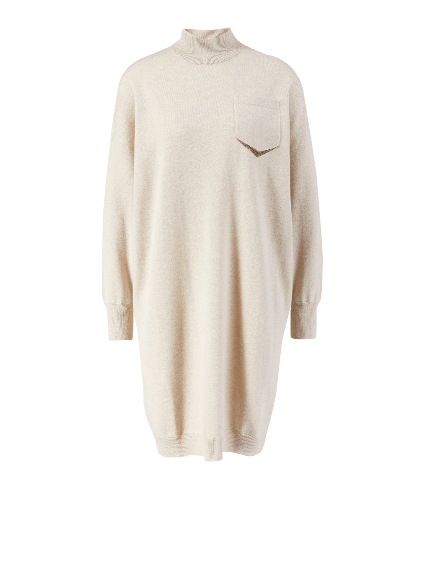 Brunello Cucinelli Cashmere-Kleid Beige Damen Gr. XL
