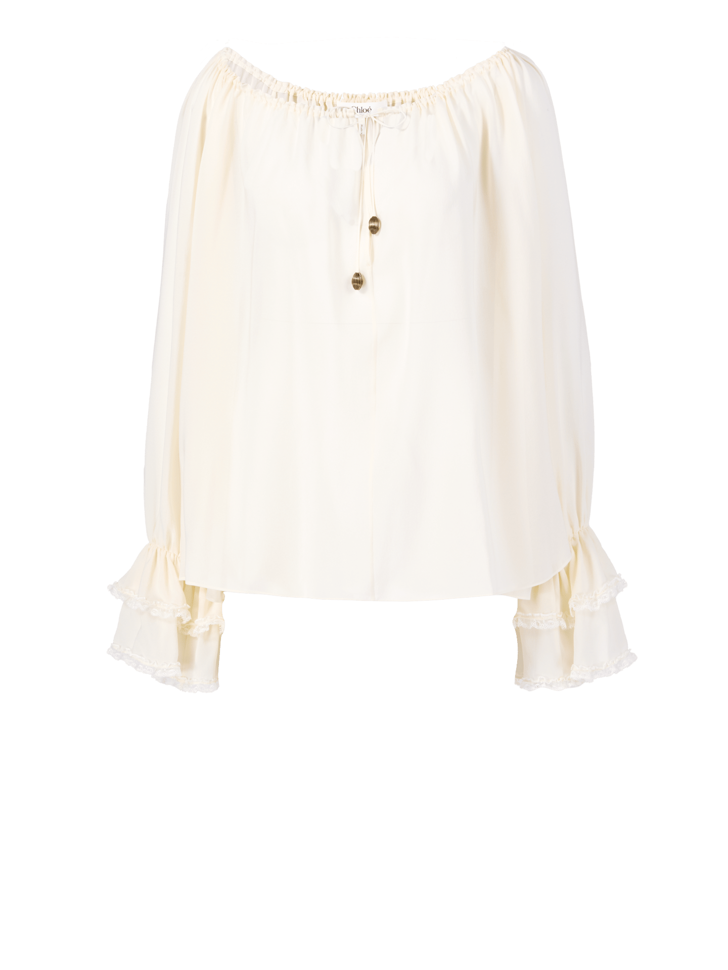 Chloé Silk blouse cream women size 42