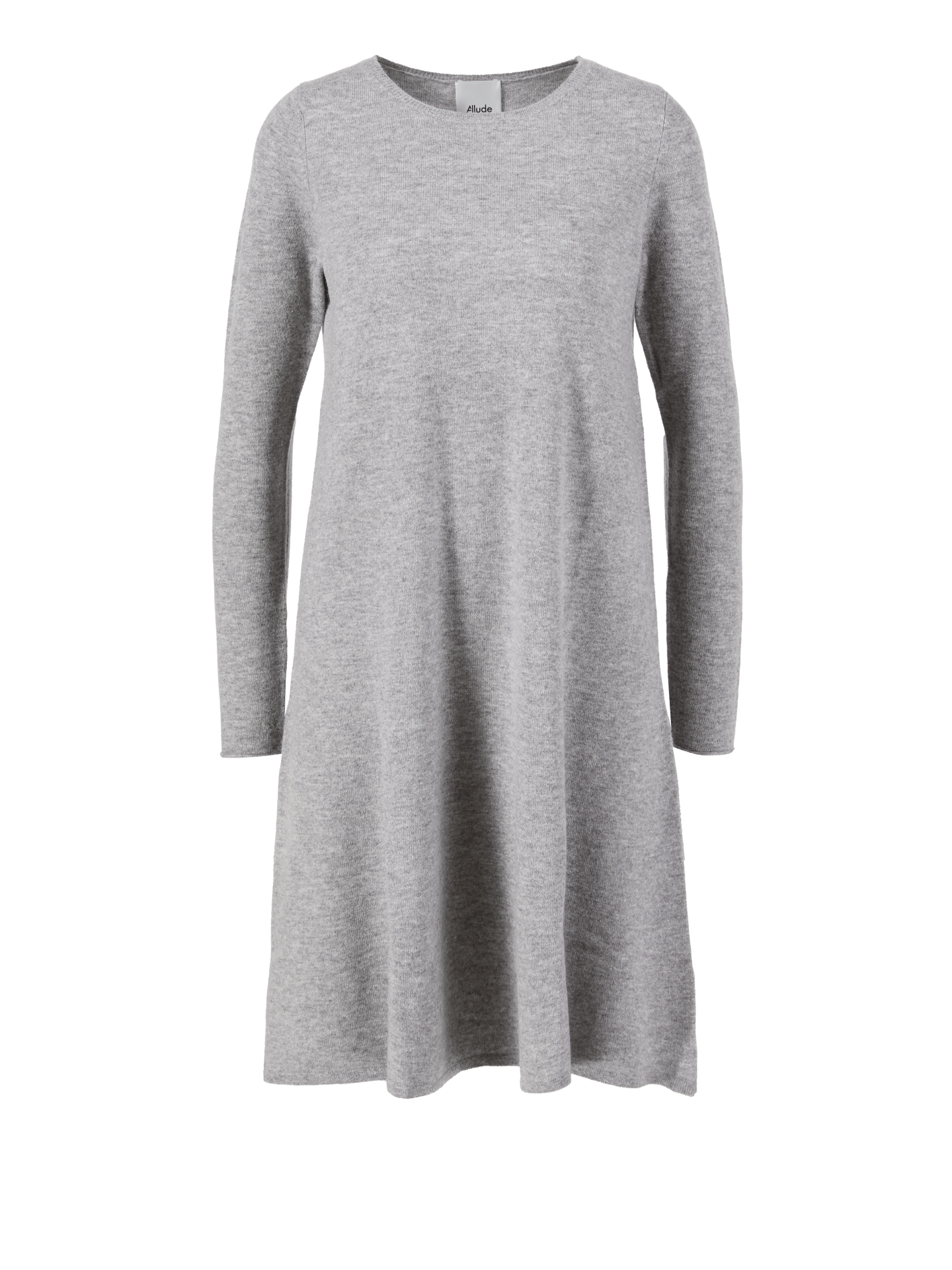 Allude Woll-Cashmere-Kleid Grau Damen Gr. L