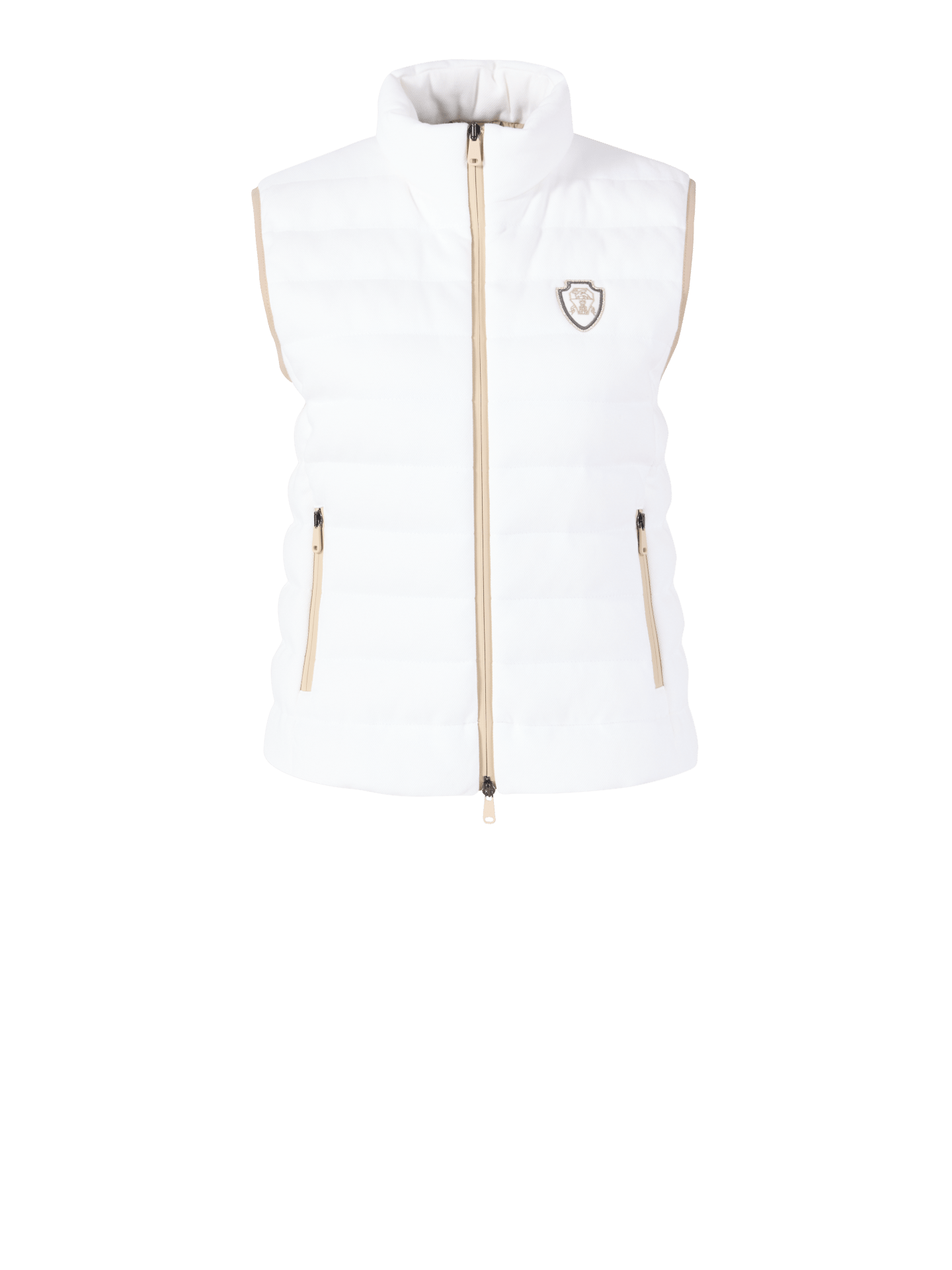 Brunello Cucinelli Daunenweste Weiß Damen Gr. 42