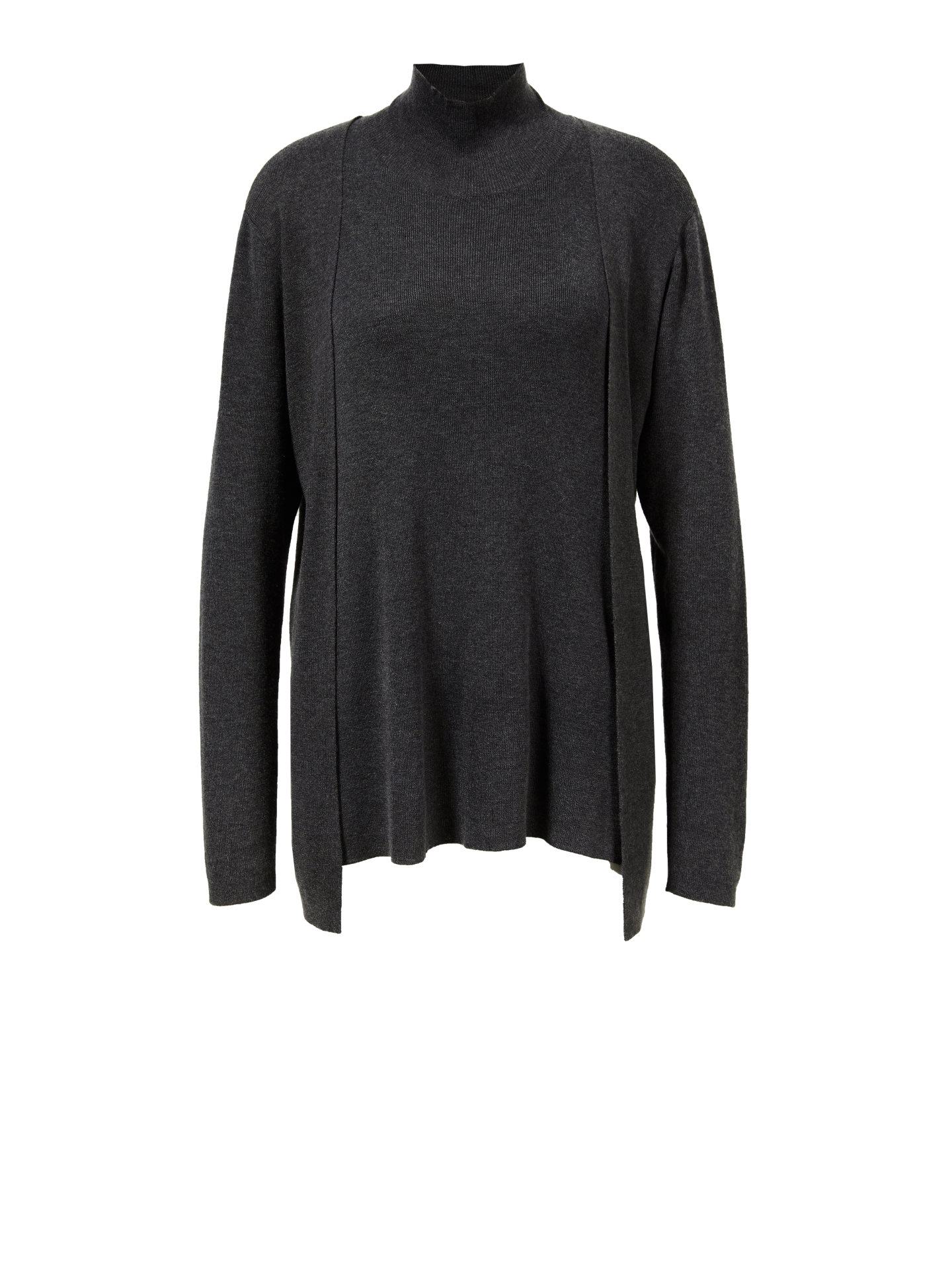 Steffen Schraut Viskose-Pullover 'Veronique Layer' Dunkelgrau Damen Gr. 36